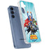 Justice League Team Power Up Galaxy A55 5G Clear Case