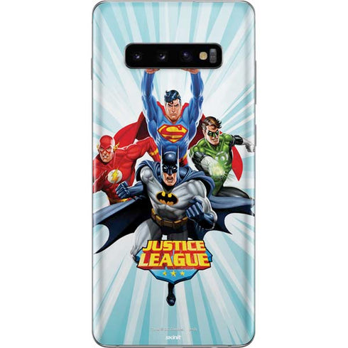 Justice League Team Power Up Galaxy S10 Plus Skin