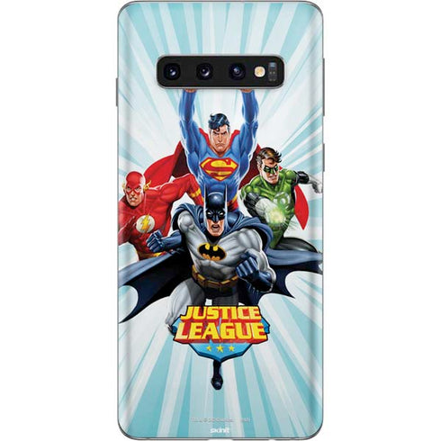 Justice League Team Power Up Galaxy S10 Skin