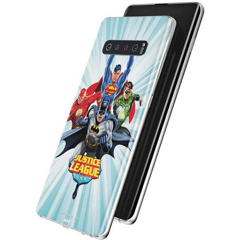 Justice League Team Power Up Galaxy S10 Skin