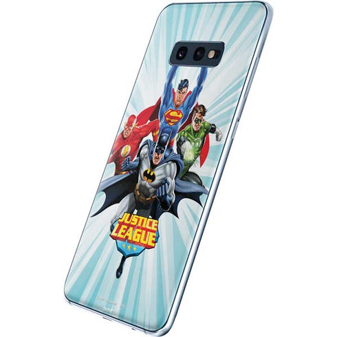 Justice League Team Power Up Galaxy S10e Skin