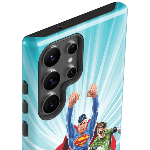 Justice League Team Power Up Galaxy S23 Ultra Pro Case