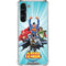 Justice League Team Power Up Galaxy S24 FE Clear Case