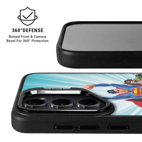 Justice League Team Power Up Galaxy S25 Plus Kickstand Case