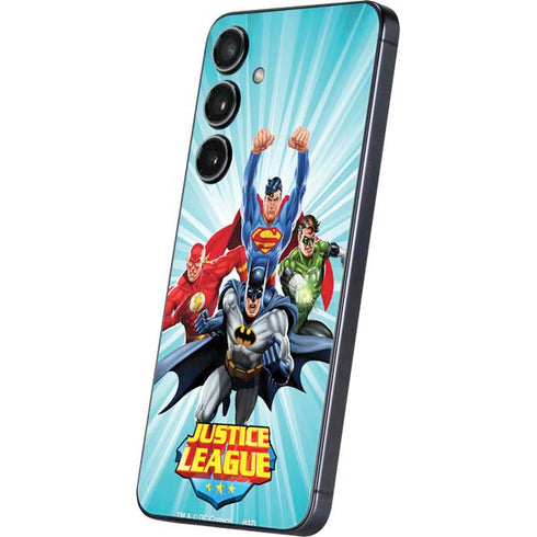 Justice League Team Power Up Galaxy S25 Plus Skin