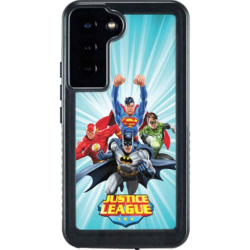 Justice League Team Power Up Galaxy S24 Plus Waterproof Case