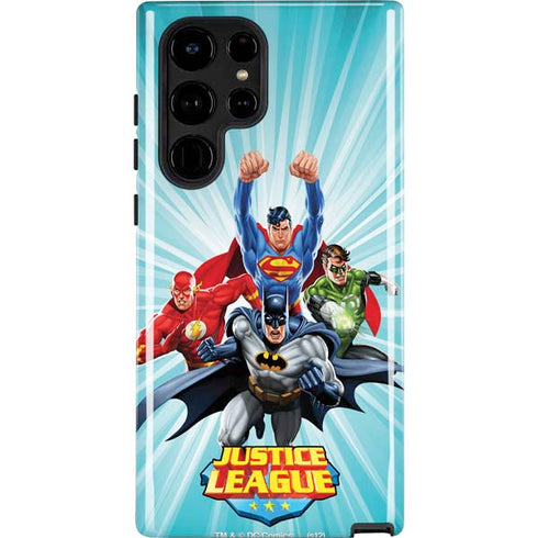 Justice League Team Power Up Galaxy S25 Ultra Impact Case
