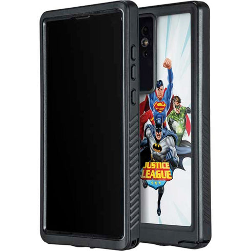 Justice League Team Power Up Galaxy S24 Ultra Waterproof Case