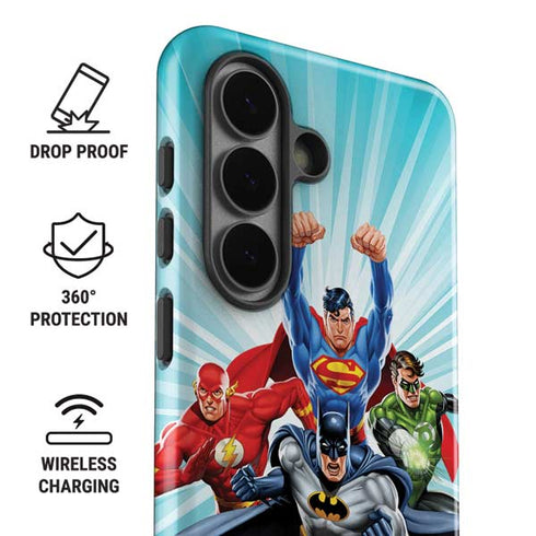 Justice League Team Power Up Galaxy S26 Impact Case