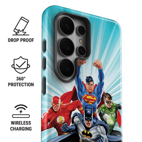 Justice League Team Power Up Galaxy S26 Ultra Impact Case