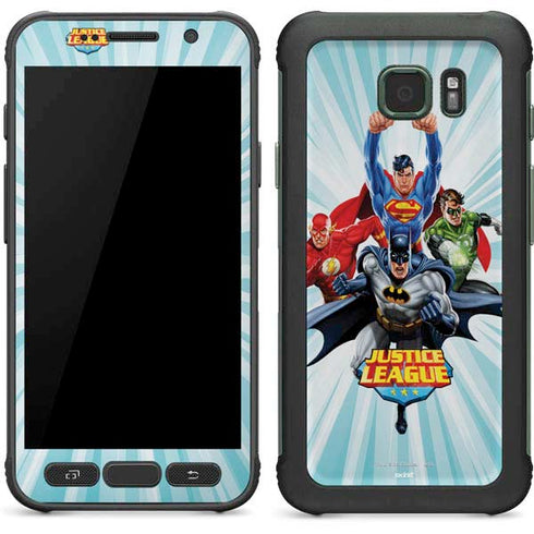 Justice League Team Power Up Galaxy S7 Active Skin