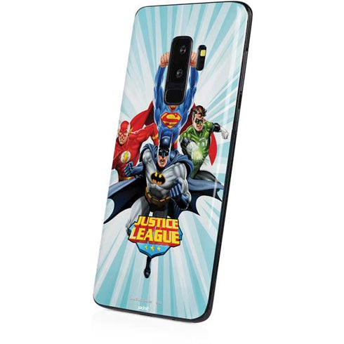 Justice League Team Power Up Galaxy S9 Plus Skin