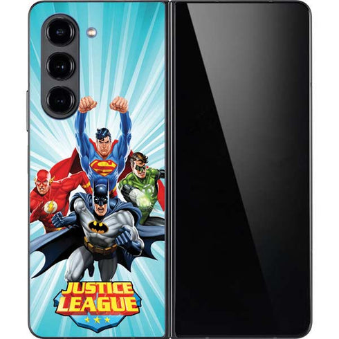 Justice League Team Power Up Galaxy Z Fold5 5G Skin