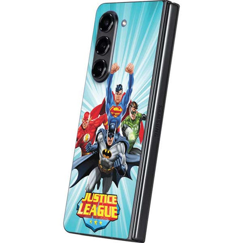 Justice League Team Power Up Galaxy Z Fold5 5G Skin