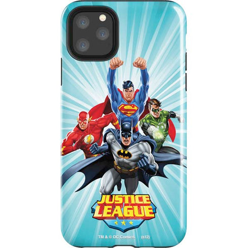 Justice League Team Power Up iPhone Cases