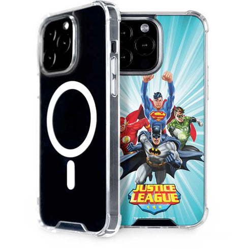 Justice League Team Power Up iPhone Cases