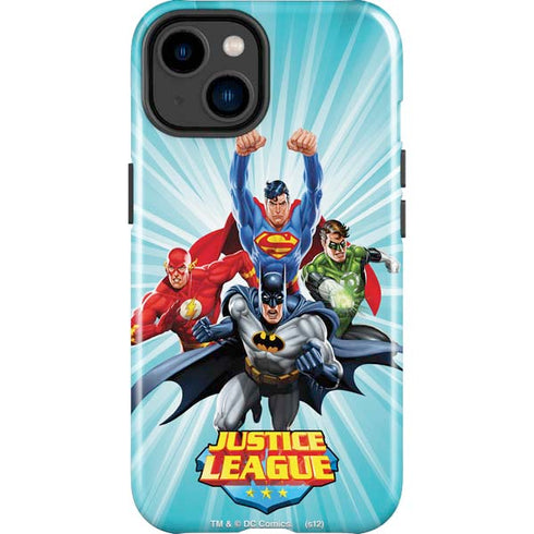 Justice League Team Power Up iPhone 15 Impact Case