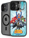 Justice League Team Power Up iPhone 16 Plus Kickstand Case