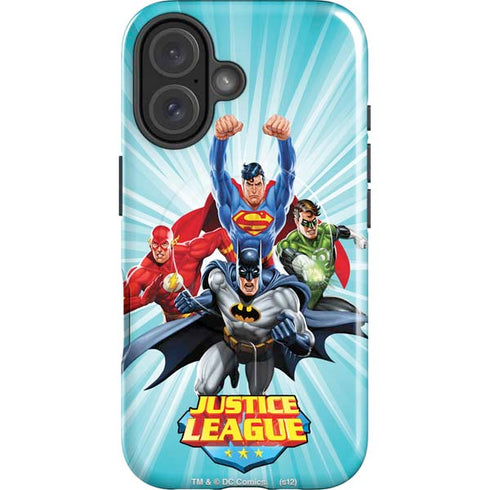 Justice League Team Power Up iPhone 16 Plus Magsafe Impact Case