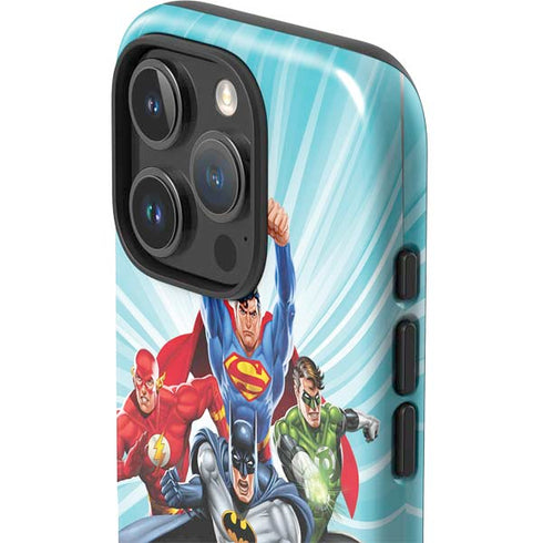 Justice League Team Power Up iPhone 16 Pro Max Impact Case