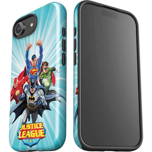 Justice League Team Power Up iPhone 16e Impact Case