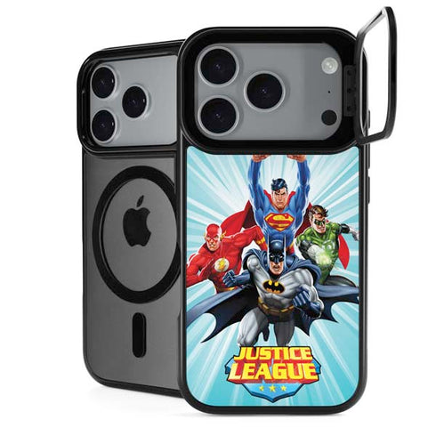 Justice League Team Power Up iPhone 18 Pro Kickstand Case