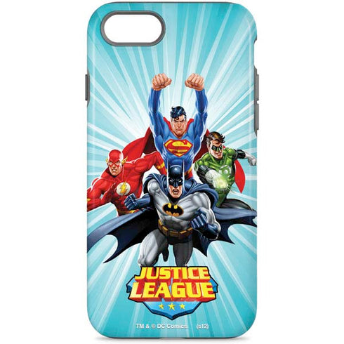 Justice League Team Power Up iPhone Cases