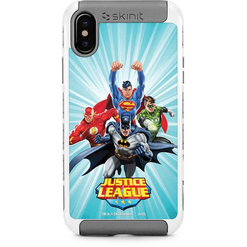Justice League Team Power Up iPhone Cases