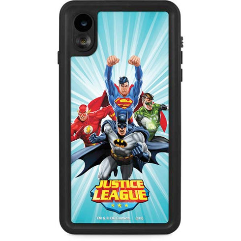 Justice League Team Power Up iPhone Cases