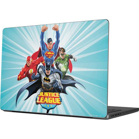 Justice League Team Power Up Apple MacBook Pro 14-inch Skin