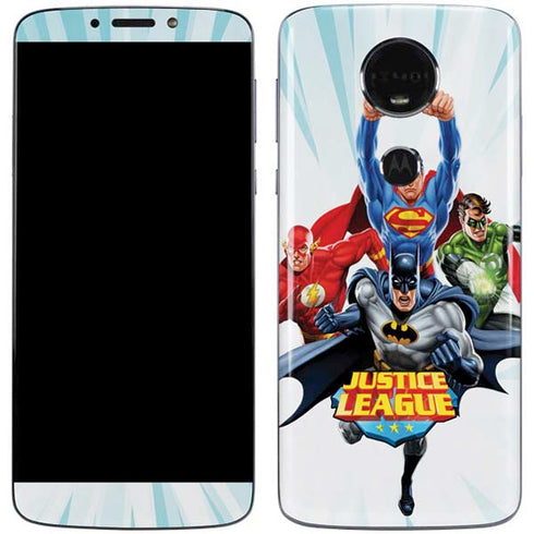 Justice League Team Power Up Moto E5 Plus Skin