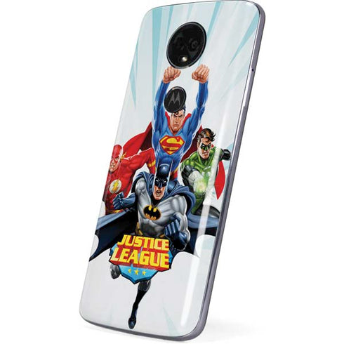 Justice League Team Power Up Moto E5 Plus Skin
