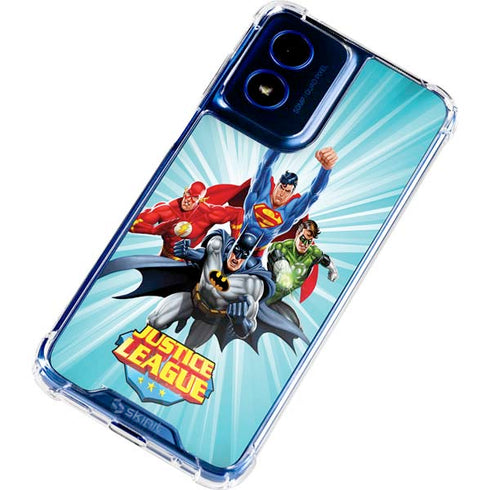 Justice League Team Power Up Moto G 5G (2024) Clear Case