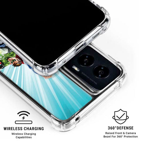 Justice League Team Power Up Moto G Power 5G (2024) Clear Case