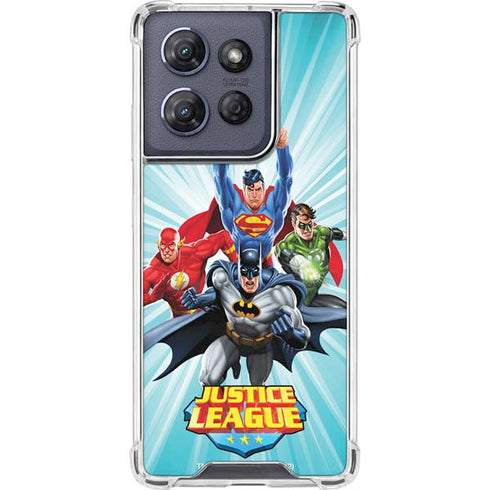 Justice League Team Power Up Moto G Stylus 5G (2025) Clear Case