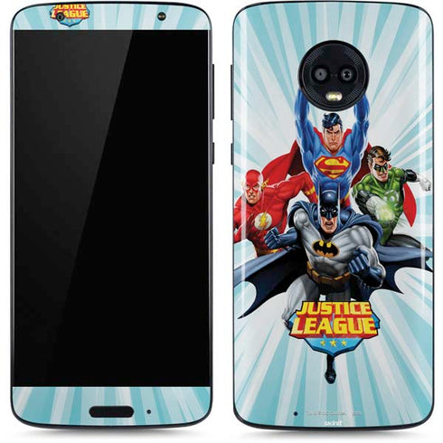 Justice League Team Power Up Moto G6 Skin