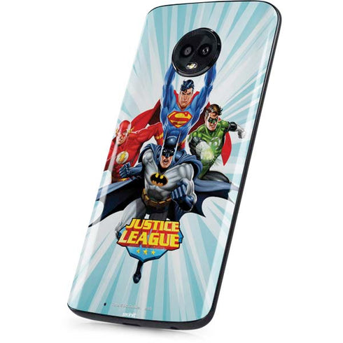 Justice League Team Power Up Moto G6 Skin