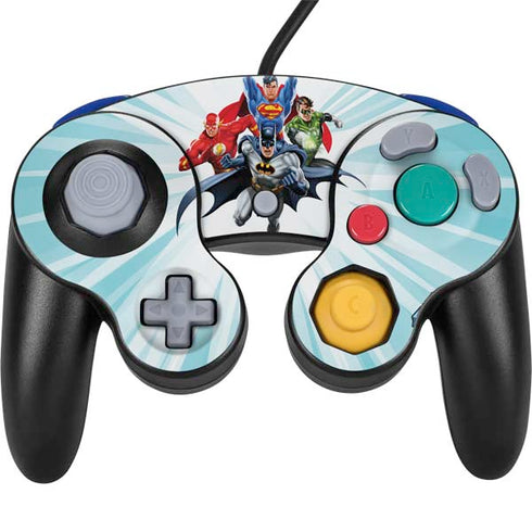 Justice League Team Power Up Nintendo GameCube Controller Skin