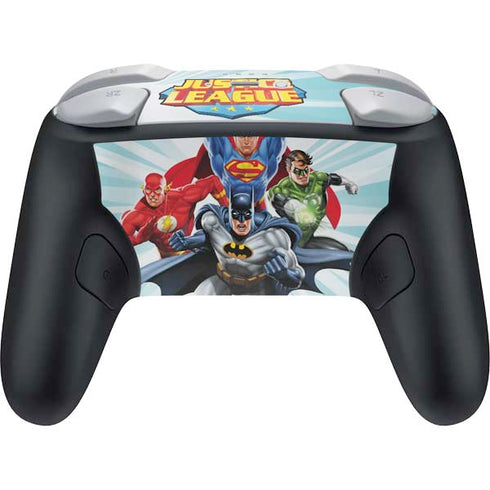 Justice League Team Power Up Nintendo Switch 2 (2025) Pro Controller Skin