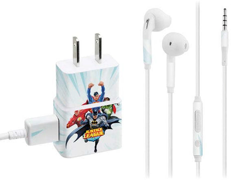 Justice League Team Power Up Phone Charger Skin