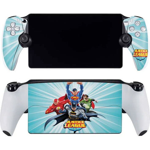 Justice League Team Power Up PlayStation Portal Remote Player Skin