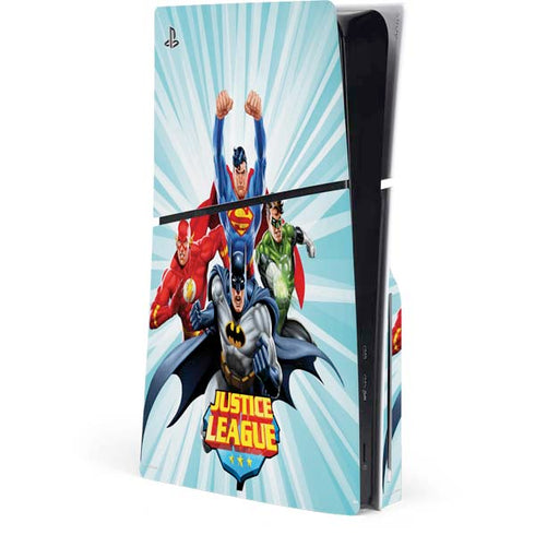 Justice League Team Power Up PlayStation PS5 Skins