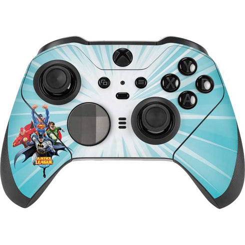 Justice League Team Power Up Xbox Elite Wireless Controller Series 2 Skin