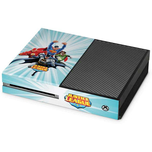 Justice League Team Power Up Xbox One Console Skin
