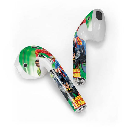 Justice League Team Power Up Green Apple AirPods Skin