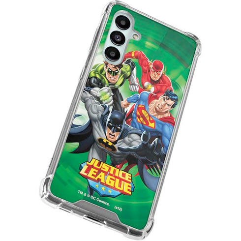 Justice League Team Power Up Green Galaxy A16 5G Clear Case