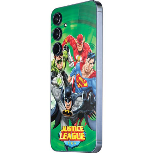 Justice League Team Power Up Green Galaxy A55 5G Skin