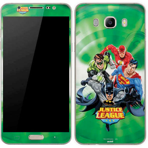 Justice League Team Power Up Green Galaxy J7 Skin