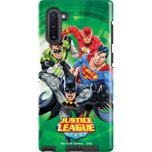 Justice League Team Power Up Green Galaxy Cases