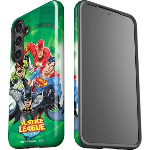 Justice League Team Power Up Green Galaxy S25 Impact Case